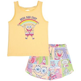 SpongeBob SquarePants Athletic 2 pc Tank Top and Mesh Shorts Set