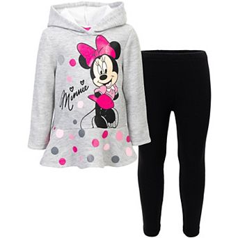 Disney's Minnie Mouse 2 pc Fleece Hoodie and Leggings Set