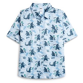 Godzilla Hawaiian Button-Down Shirt