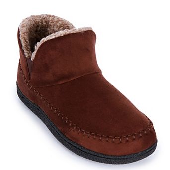 Men’s isotoner Microsuede Boot Slipper with Sherpa Lining