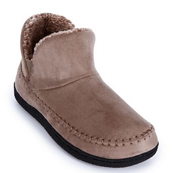 Men’s isotoner Microsuede Boot Slipper with Sherpa Lining