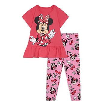 Disney's Minnie Mouse 2 pc T-Shirt and Leggings Set