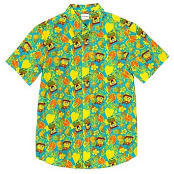 SpongeBob SquarePants Hawaiian Button Down Shirt