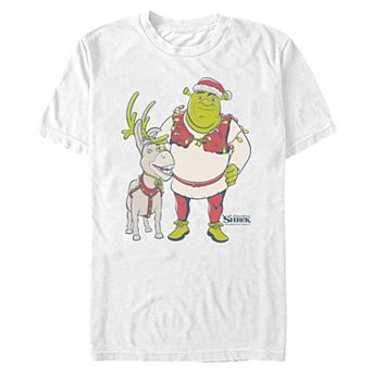 Men's Shrek & Donkey Christmas Buddies Graphic Tee