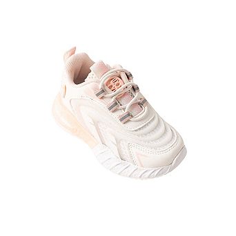 Bebe Girl's Toddler Jogger Sneaker with Rubber Medallion