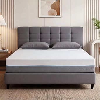 Opoiar 10" Queen Memory Foam Mattress, Dual-Sided Medium & Extra Firm, Fiberglass-Free Cover