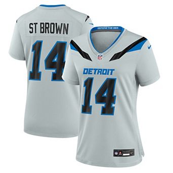 Women's Nike Amon-Ra St. Brown Silver Detroit Lions 2026 Rivalries Collection Game Jersey
