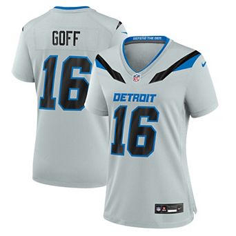 Women's Nike Jared Goff Silver Detroit Lions 2026 Rivalries Collection Game Jersey
