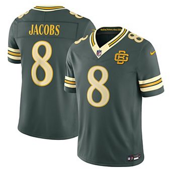 Men's Nike Josh Jacobs Green Green Bay Packers 2026 Rivalries Collection Stitched Limited Jersey