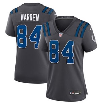 Women's Nike Tyler Warren Anthracite Indianapolis Colts 2026 Rivalries Collection Game Jersey