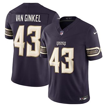 Men's Nike Andrew Van Ginkel Purple Minnesota Vikings 2026 Rivalries Collection Stitched Limited Jersey
