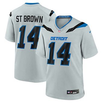 Men's Nike Amon-Ra St. Brown Silver Detroit Lions 2026 Rivalries Collection Game Jersey