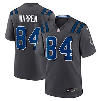 Men's Nike Tyler Warren Anthracite Indianapolis Colts 2026 Rivalries Collection Game Jersey