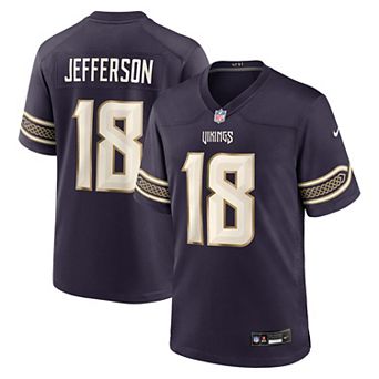 Men's Nike Justin Jefferson Purple Minnesota Vikings 2026 Rivalries Collection Game Jersey