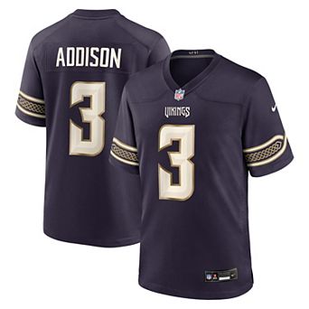 Men's Nike Jordan Addison Purple Minnesota Vikings 2026 Rivalries Collection Game Jersey