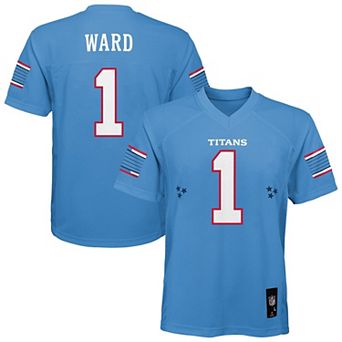 Youth Outerstuff Cameron Ward Light Blue Tennessee Titans Team Replica Jersey