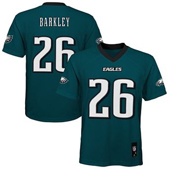 Youth Outerstuff Saquon Barkley Midnight Green Philadelphia Eagles Team Replica Jersey