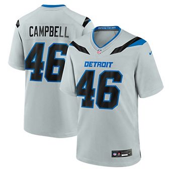 Men's Nike Jack Campbell Silver Detroit Lions 2026 Rivalries Collection Game Jersey