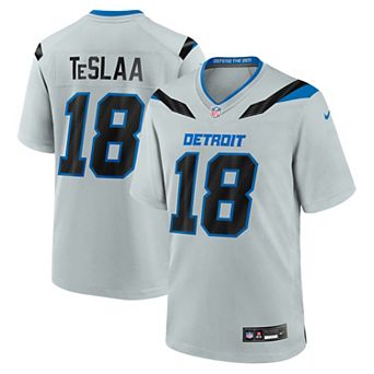 Men's Nike Isaac TeSlaa Silver Detroit Lions 2026 Rivalries Collection Game Jersey