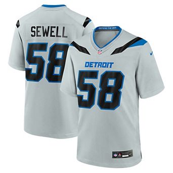 Men's Nike Penei Sewell Silver Detroit Lions 2026 Rivalries Collection Game Jersey