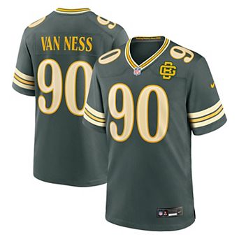 Men's Nike Lukas Van Ness Green Green Bay Packers 2026 Rivalries Collection Game Jersey