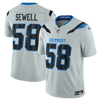Men's Nike Penei Sewell Silver Detroit Lions 2026 Rivalries Collection Stitched Limited Jersey