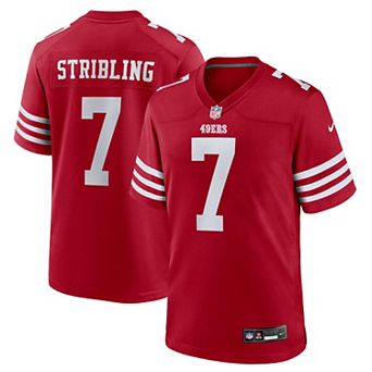 Men's Nike De'Zhaun Stribling Scarlet San Francisco 49ers Game Jersey