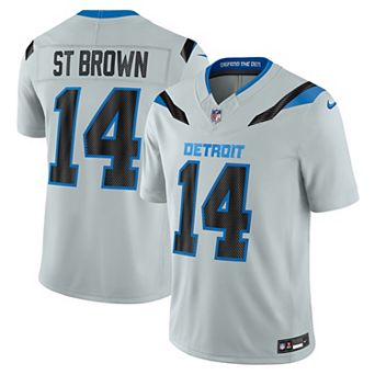 Men's Nike Amon-Ra St. Brown Silver Detroit Lions 2026 Rivalries Collection Stitched Limited Jersey