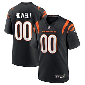 Men's Nike Cashius Howell Black Cincinnati Bengals Team Game Jersey