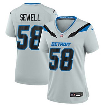 Women's Nike Penei Sewell Silver Detroit Lions 2026 Rivalries Collection Game Jersey