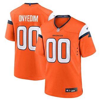 Men's Nike Tyler Onyedim Orange Denver Broncos Game Jersey