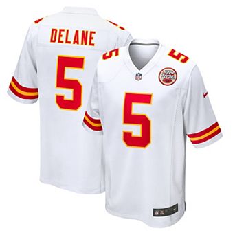 Men's Nike Mansoor Delane White Kansas City Chiefs Game Jersey