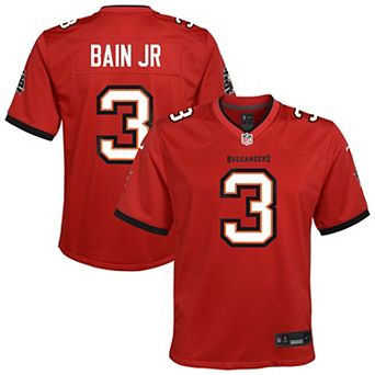 Youth Nike Rueben Bain Jr. Red Tampa Bay Buccaneers Team Game Jersey
