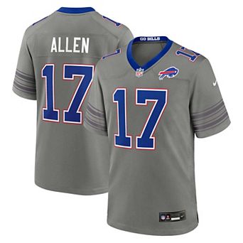 Men's Nike Josh Allen Gray Buffalo Bills Nickel City Game Jersey