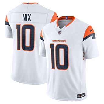 Men's Nike Bo Nix White Denver Broncos Vapor F.U.S.E. Stitched Limited Jersey
