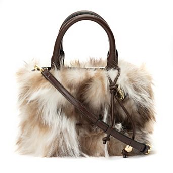 BCBGeneration Mini Faux Fur Satchel Bag