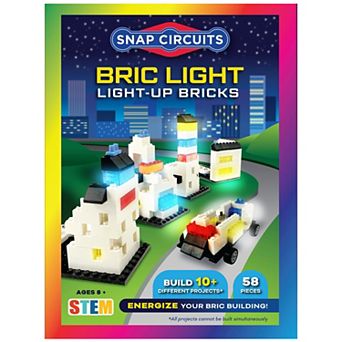Elenco Snap Circuits BRIC Light 58 pc Building & Electric Circuit Kit