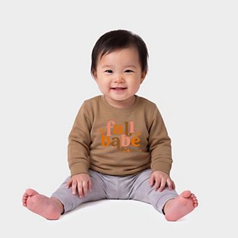 Fall Babe Stars - Infant Crew Fleece Sweatshirt
