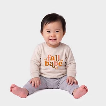 Fall Babe Stars - Infant Crew Fleece Sweatshirt