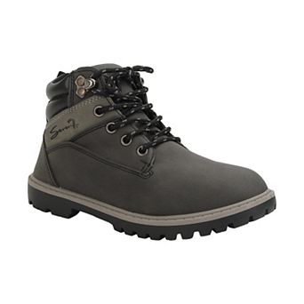 Yoki Lace Up Boys Low Combat Boots