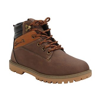 Yoki Lace Up Boys Low Combat Boots