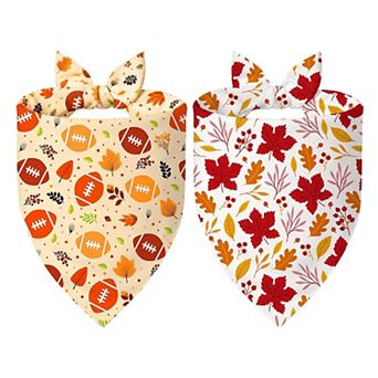 Fall Dog Bandanas 2 Pack