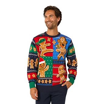 Men's OppoSuits Gingerbread Man Christmas Sweater