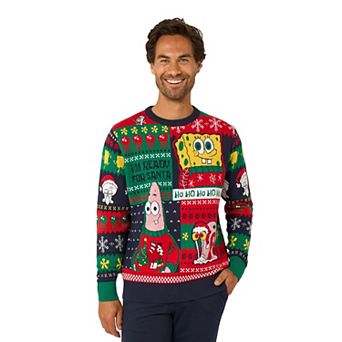 Men's OppoSuits SpongeBob Christmas Sweater