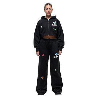Good For Nothing Womens/Ladies Butterfly All-Over Print Joggers