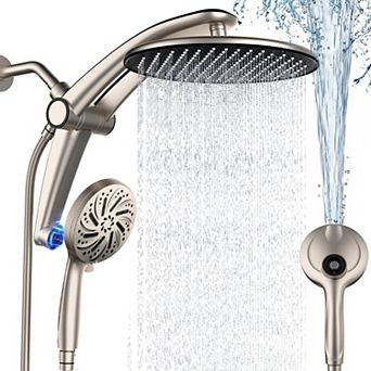 Handheld Rain Shower Head, Magnetic Docking 9‑Spray Settings Powerful Cleaning Mode