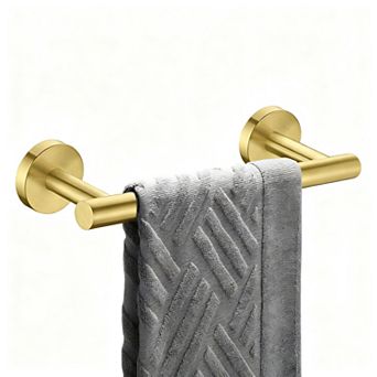 Brushed Nickel Towel Bar 24 Inch SUS304 Stainless Steel Wall Mounted Bathroom Kitchen Rust Free