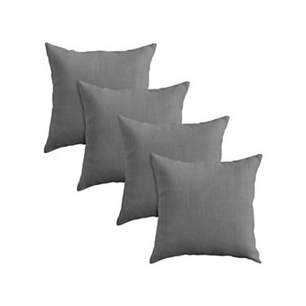 Covers&All Throw Pillows, Pack of 4, Water & UV Fade Resistant (Insert with Cover)