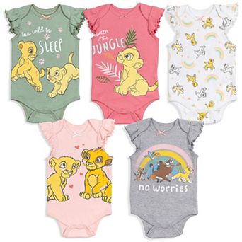 Disney's Lion King 5-Pack Short Sleeve Bodysuits