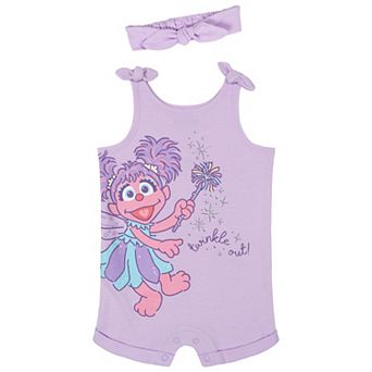 Sesame Street Sleeveless Romper and Headband Set